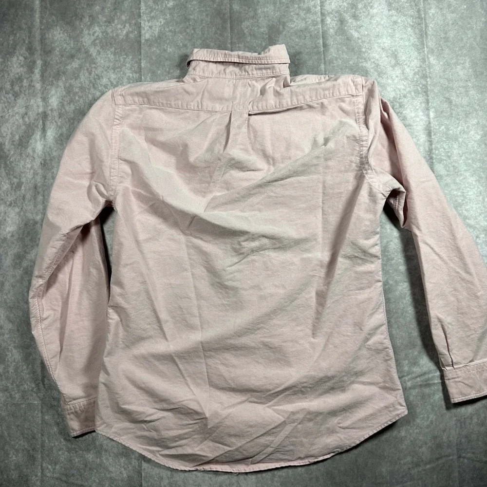 Polo Ralph Lauren Men L Slim Fit Pink Oxford Button Down Shirt Pony Logo Y2K